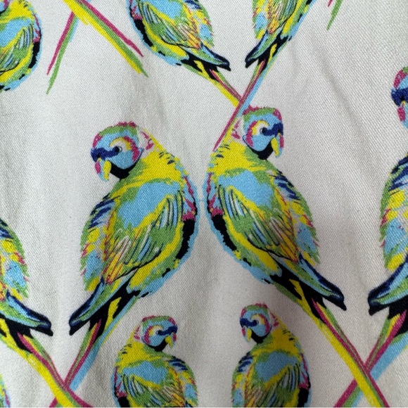 Dittos pants parrot 🦜 bird rainbow printed soft buttery fabric stretch bottoms - Picture 4 of 13